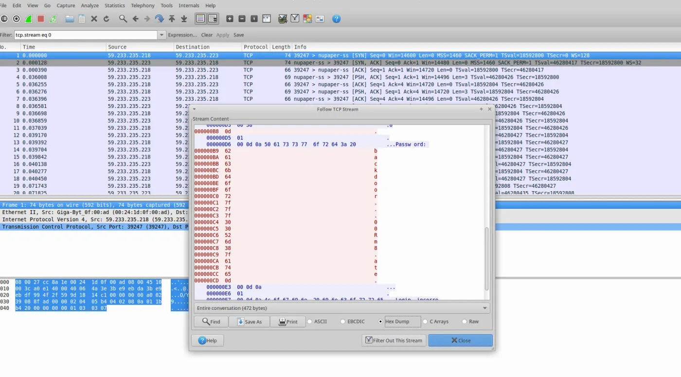 wireshark screenshot