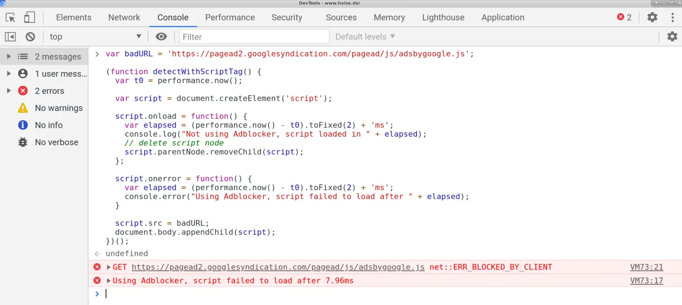 uBlock Origin detected