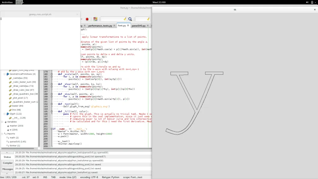 plotting with own implementation